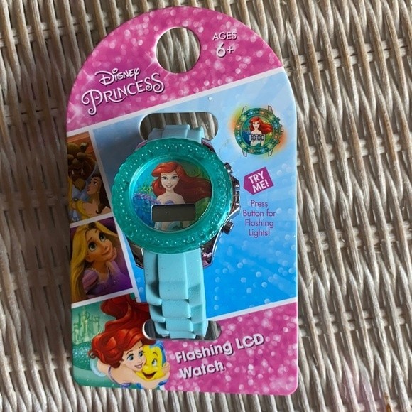 Disney Other - Disney Princess Little Mermaid Flashing LCD Watch 🚂🚄